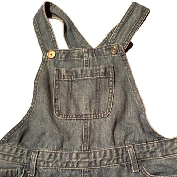 The Childrens Place-TCP-Girls Distressed Overalls-Shortalls-Blue-12-GUC - Picture 4 of 8